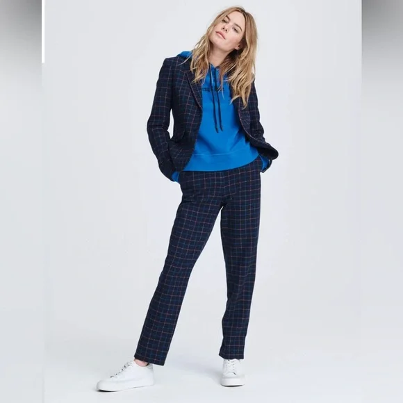 Rag and Bone Poppy High Waisted Check Pant size 6 - Picture 1 of 7